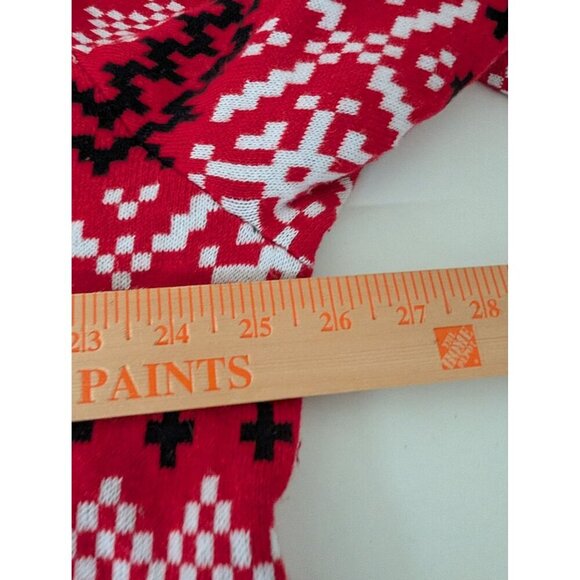 Alex Stevens Sloth Christmas Sweater Mens Size XXL Red Cotton Santa Hat Knit - Picture 7 of 8